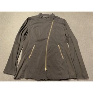 Noel Asmar Black Jacket with Gold Zippers